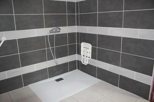尚塞拉德德拉贝隆酒店的带淋浴和肥皂机的浴室