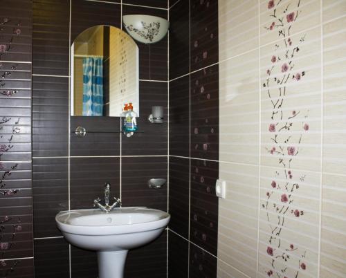 苏梅维萨拉布德知卡酒店的一间带水槽和镜子的浴室