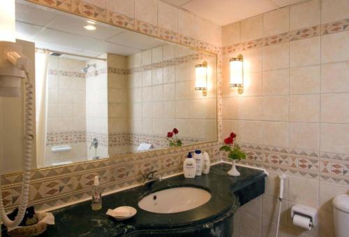 阿里什Retac El Arish的一间带水槽和镜子的浴室