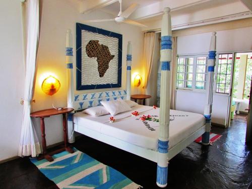 白象海&艺术酒店客房内的一张或多张床位
