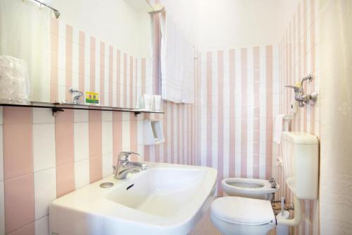 利多迪耶索罗斯皮纳里酒店的一间带水槽和卫生间的浴室
