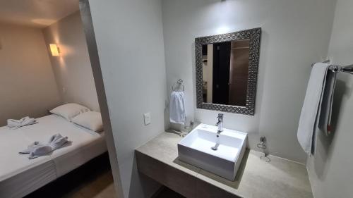 Hotel Vista Laguna Bacalar的一间浴室