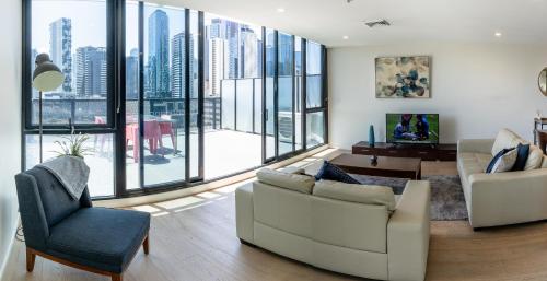Melbourne City Apartments - Teri的休息区