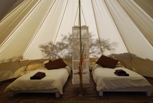 安达卢西亚隐谷酒店客房内的一张或多张床位
