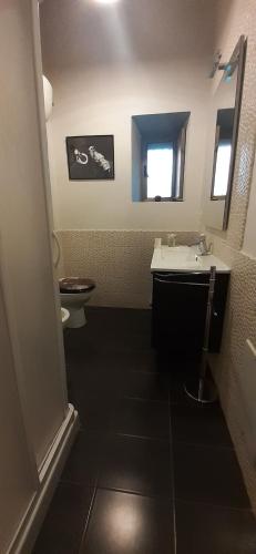 巴科利Casa baja的一间带水槽和卫生间的浴室