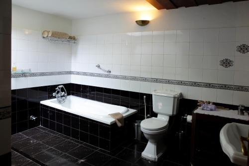 阿勒皮拉希姆住宿酒店的一间带卫生间和浴缸的浴室