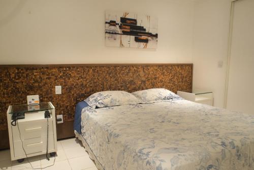 Flat Natal - Localização TOP e WIFI客房内的一张或多张床位