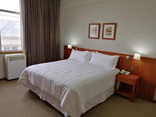 奇廉伊莎贝尔里克尔梅格兰酒店的酒店客房设有床和窗户。