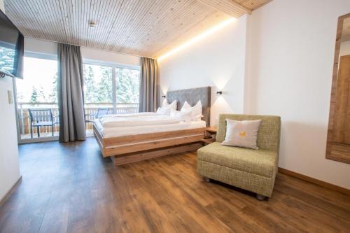Alpengasthof Hörnlepass客房内的一张或多张床位