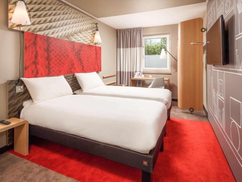 宜必思伦敦码头区金丝雀码头酒店 客房内的一张或多张床位