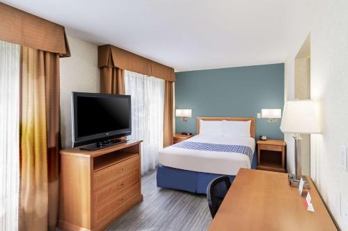 爱可诺套房旅馆客房内的一张或多张床位