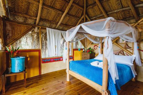 Sol de Minca Eco Lodge客房内的一张或多张床位