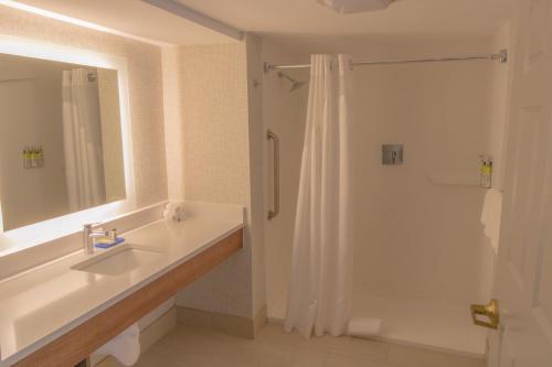马纳萨斯智选假日套房酒店的一间浴室