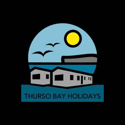 瑟索Thurso Bay Holidays的特雷索斯海湾度假标志