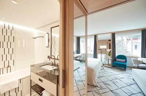 Storchen Zürich - Lifestyle boutique Hotel的一间浴室