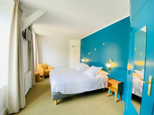Hotel du Parc客房内的一张或多张床位