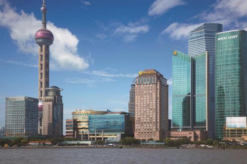 上海景观或在酒店看到的城市景观