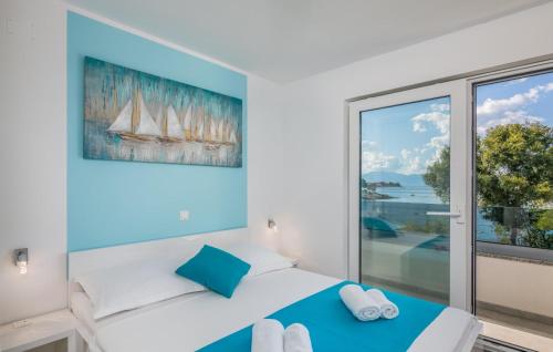 Luxury Apartments Villa Lučica客房内的一张或多张床位