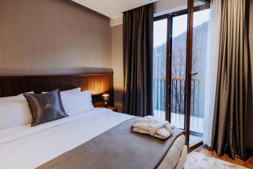 Brezovica Hotel & SPA客房内的一张或多张床位