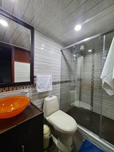Hotel Casa Huesped Kiwi的一间浴室