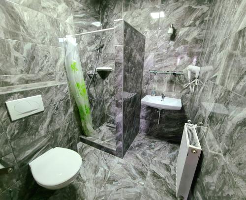 海吉克里贾纳希吉格公寓酒店的一间带卫生间和水槽的浴室