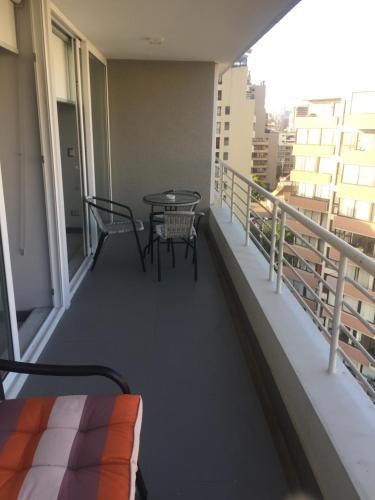 Departamento 3 poniente Viña del Mar的阳台或露台