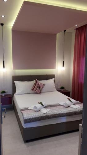 HOUSE DILENA TSIMTSIRI Luxury Apartment 2客房内的一张或多张床位