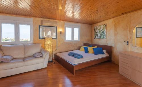 阿古伊梅斯MultiAventura en Agüimes的带沙发、沙发和窗户的客厅