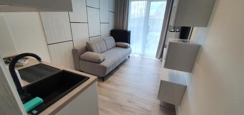 里沃VOJCAR Apartments的客厅配有沙发和椅子