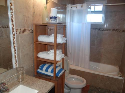Rollezz Villas Beach Resort的一间浴室