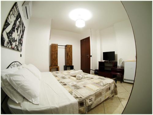 Beb Alla Marina Tortora客房内的一张或多张床位