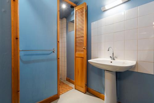 HuosGite Tilia的一间带水槽和淋浴的浴室