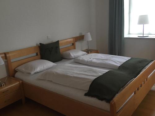 Gasthof Oberer Bräuer客房内的一张或多张床位