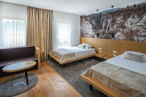 Hotel Palcich Plitvice客房内的一张或多张床位