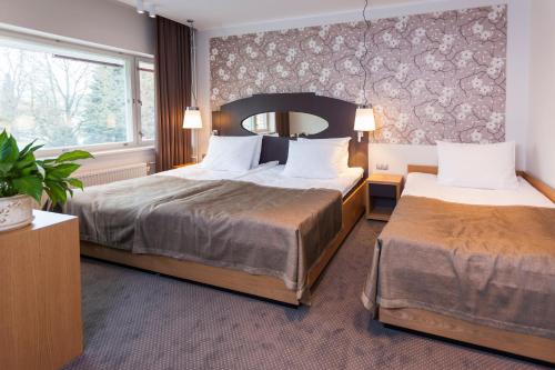Paide SPA Hotell客房内的一张或多张床位