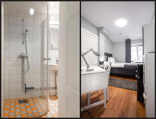 Continental Apartment Hotel Helsingborg的一间浴室