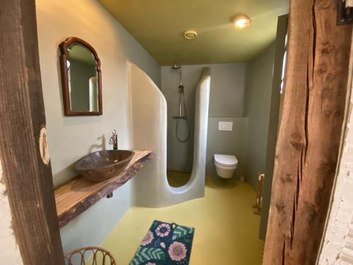 登堡So Hum的一间带水槽和卫生间的浴室