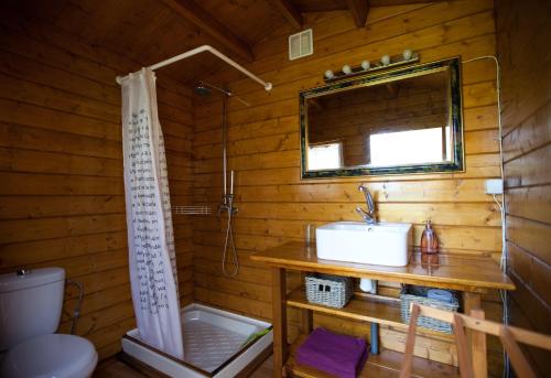 Eco Glamping Portugal Nature Lodge的一间浴室