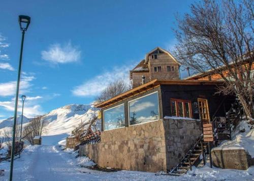 山景或在山林小屋看到的山景