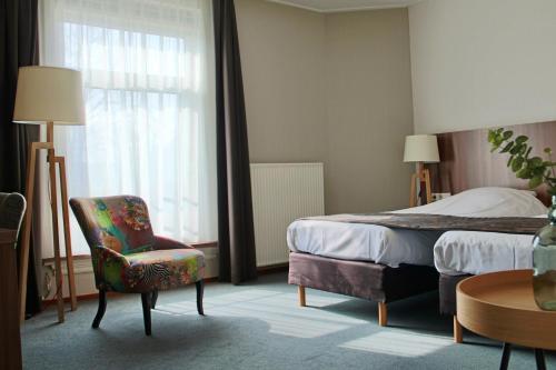 泰尔博赫德鲁德莱乌酒店客房内的一张或多张床位