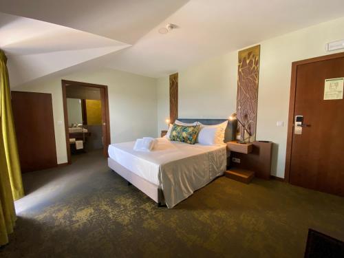 塞亚卡萨多维德艾诺酒店的一间酒店客房 - 带一张床和一间浴室