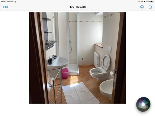 阿拉艾尔波霍公寓式酒店的一间带卫生间和水槽的浴室