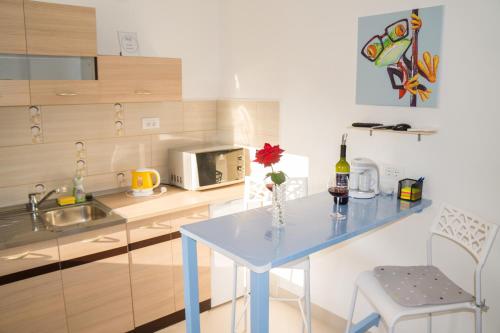 Apartment SunSet Dubrovnik FREE PARKING & WIFI的厨房或小厨房