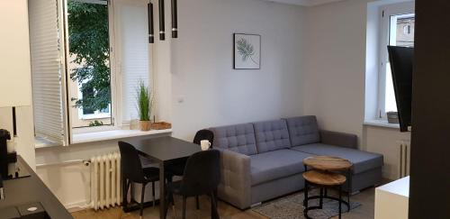 Apartament Premium的休息区