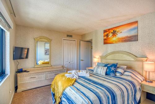 Ocean Front, Private Balconies客房内的一张或多张床位