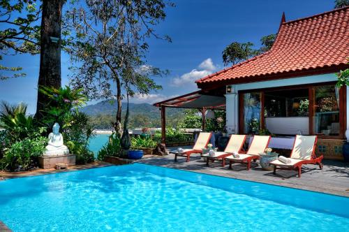 Dream Villa Double Bay Sunset on Andaman Sea内部或周边的泳池
