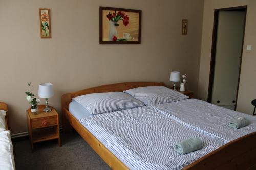Hotel Obecná Škola客房内的一张或多张床位