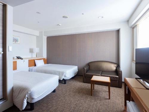 长崎港永酒店客房内的一张或多张床位