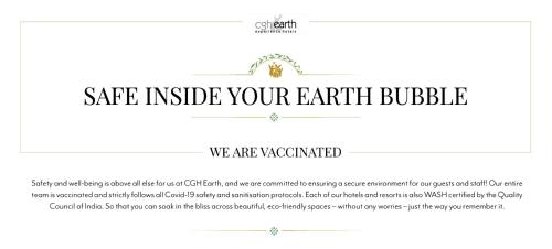 蓬蒂切里Maison Perumal Pondicherry - CGH Earth的带有真实性证书的网站网页