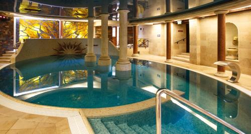 梅尔诺Meduza Hotel & Spa的游泳池,位于带游泳池的建筑内